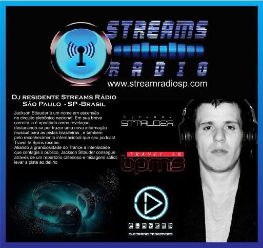 Streams Rádio São Paulo resident DJ flyer featuring Jackson Sttauder
